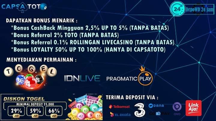 CAPSATOTO SITUS AMAN DAN BANDAR AMAN DAN TERPERCAYA