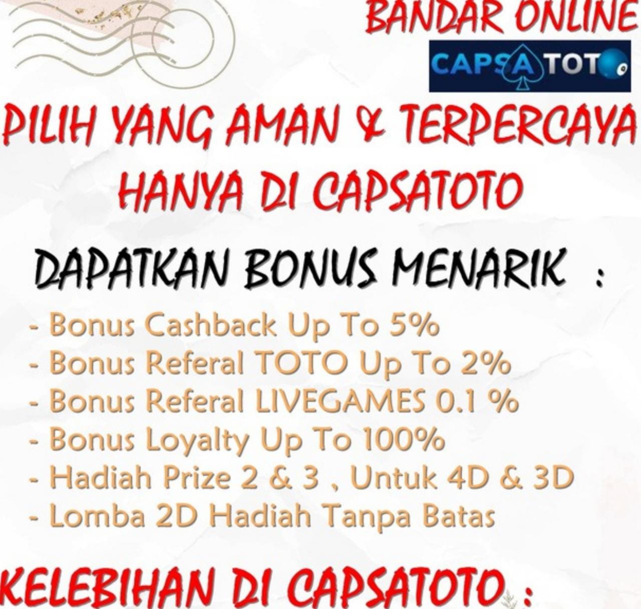 CAPSATOTO MERUPAKAN SITUS JUDI SLOT, TOGEL, CASINO TERPERCAYA DENGAN TAMPILAN DINAMIS DAN MODERN